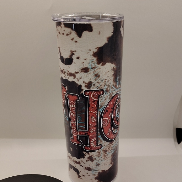 Western Style 20oz Tumbler "Howdy" - Picture 1 of 5